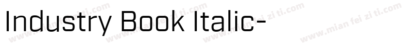 Industry Book Italic字体转换